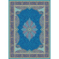 Иранский ковер Mishribi av 40014 Голубой